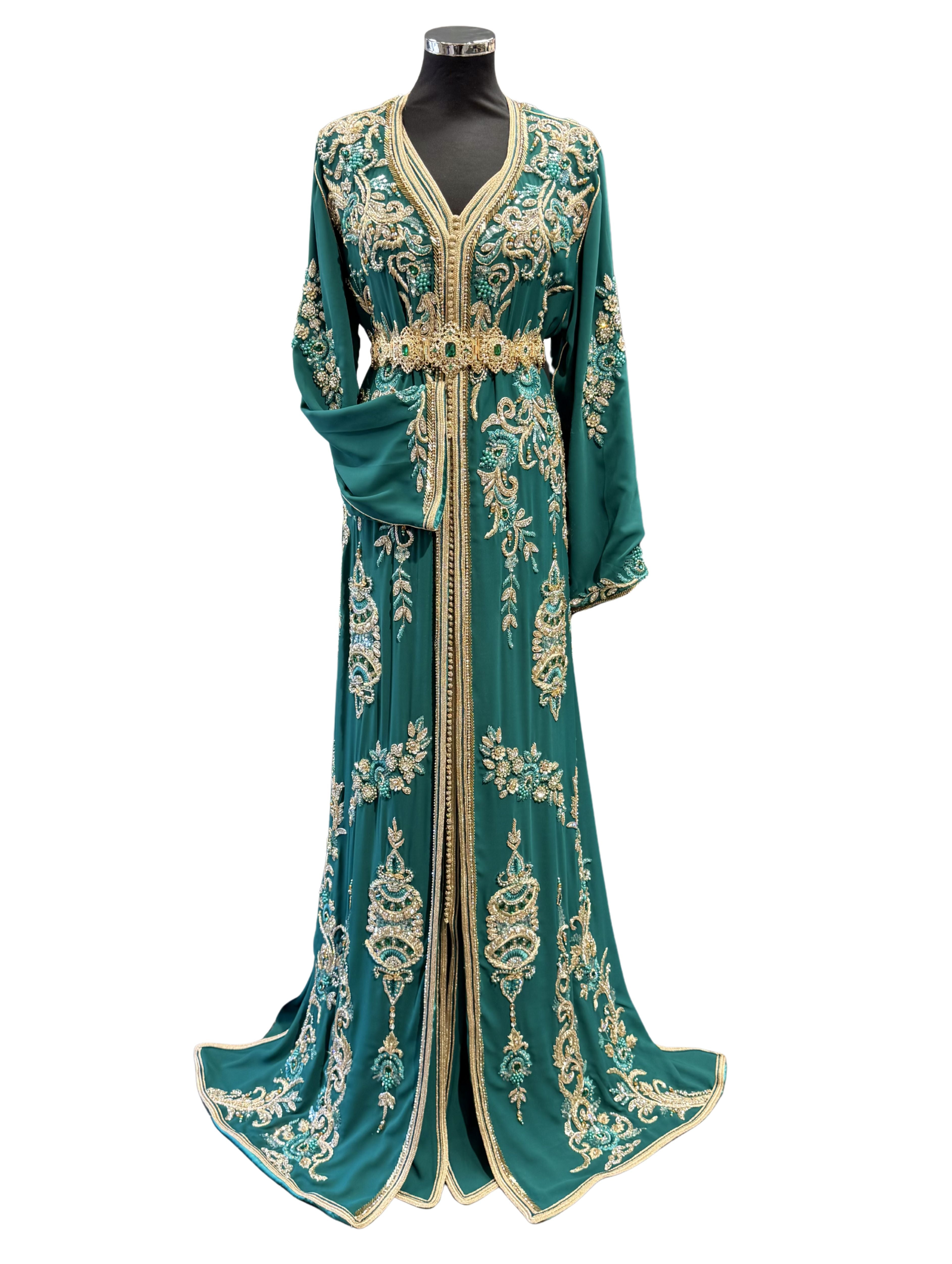 Takshita donkerturquoise