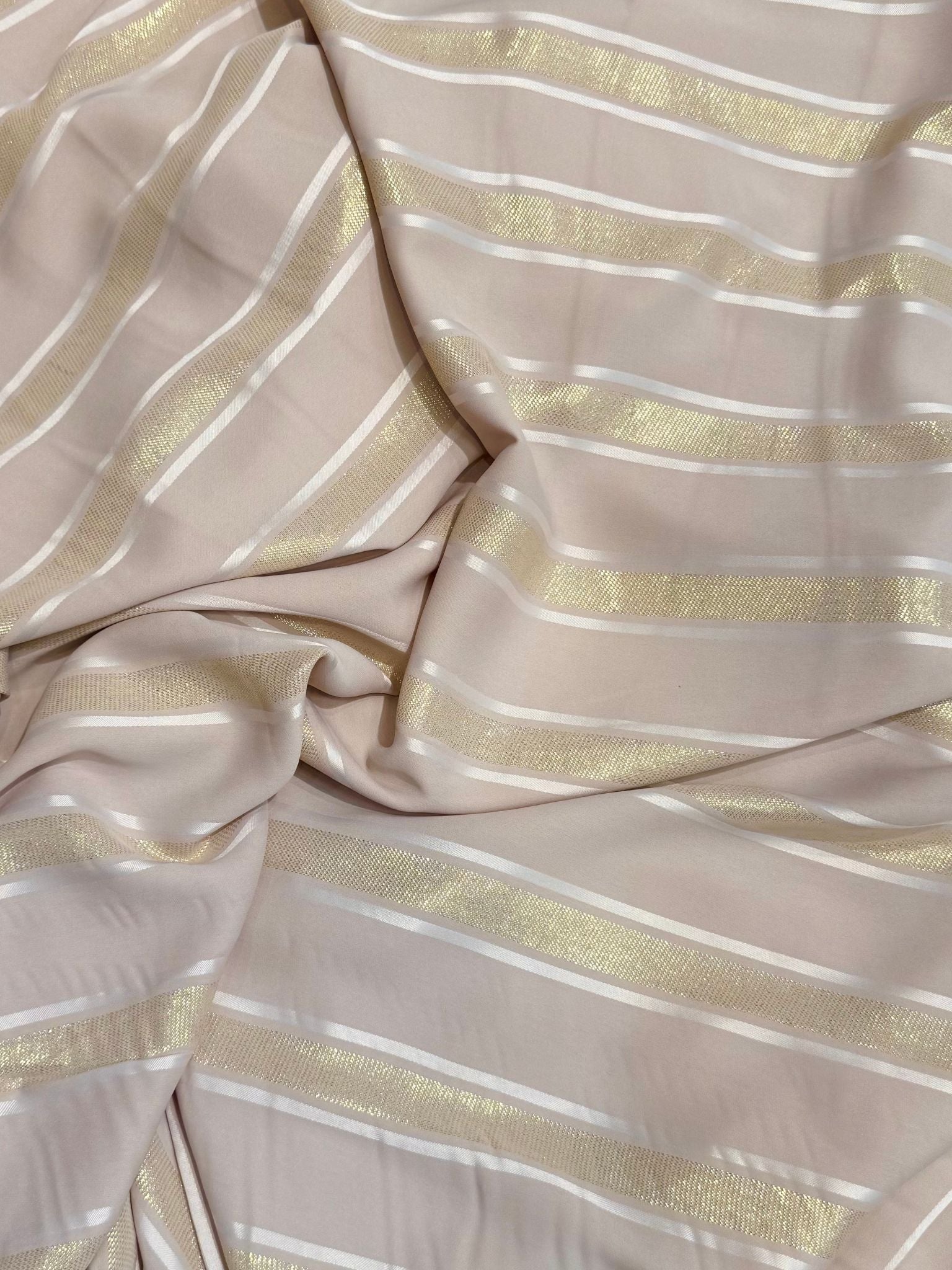 Tissu crepe jellaba métallisé