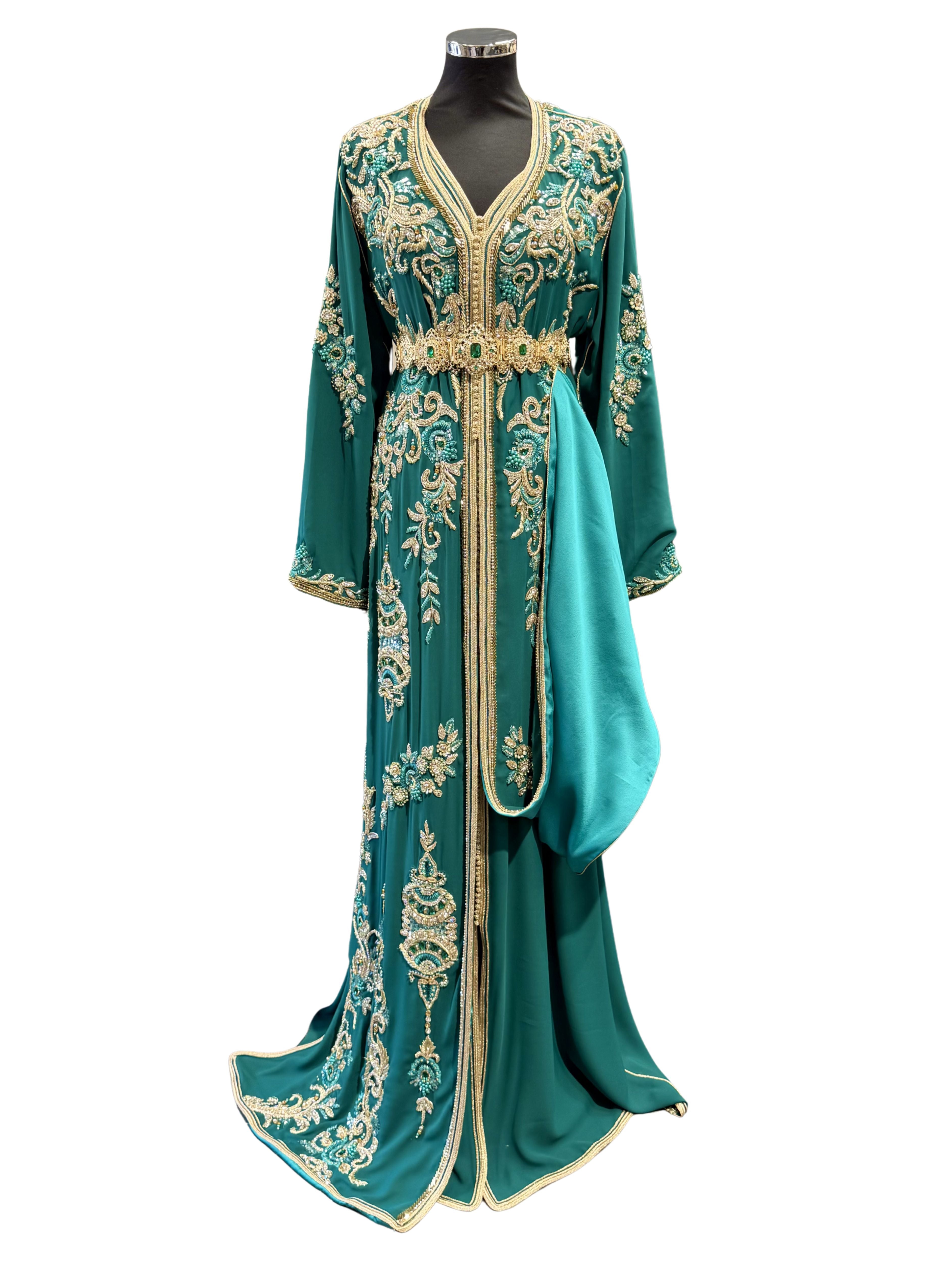 Takshita donkerturquoise