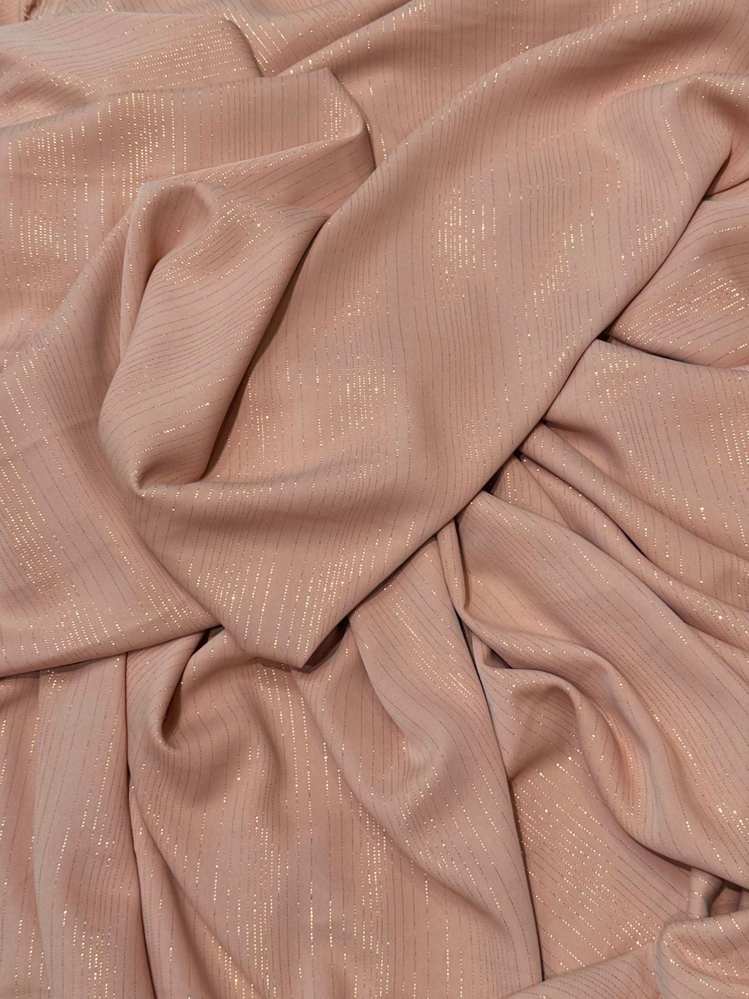 Jellaba metallic fabric