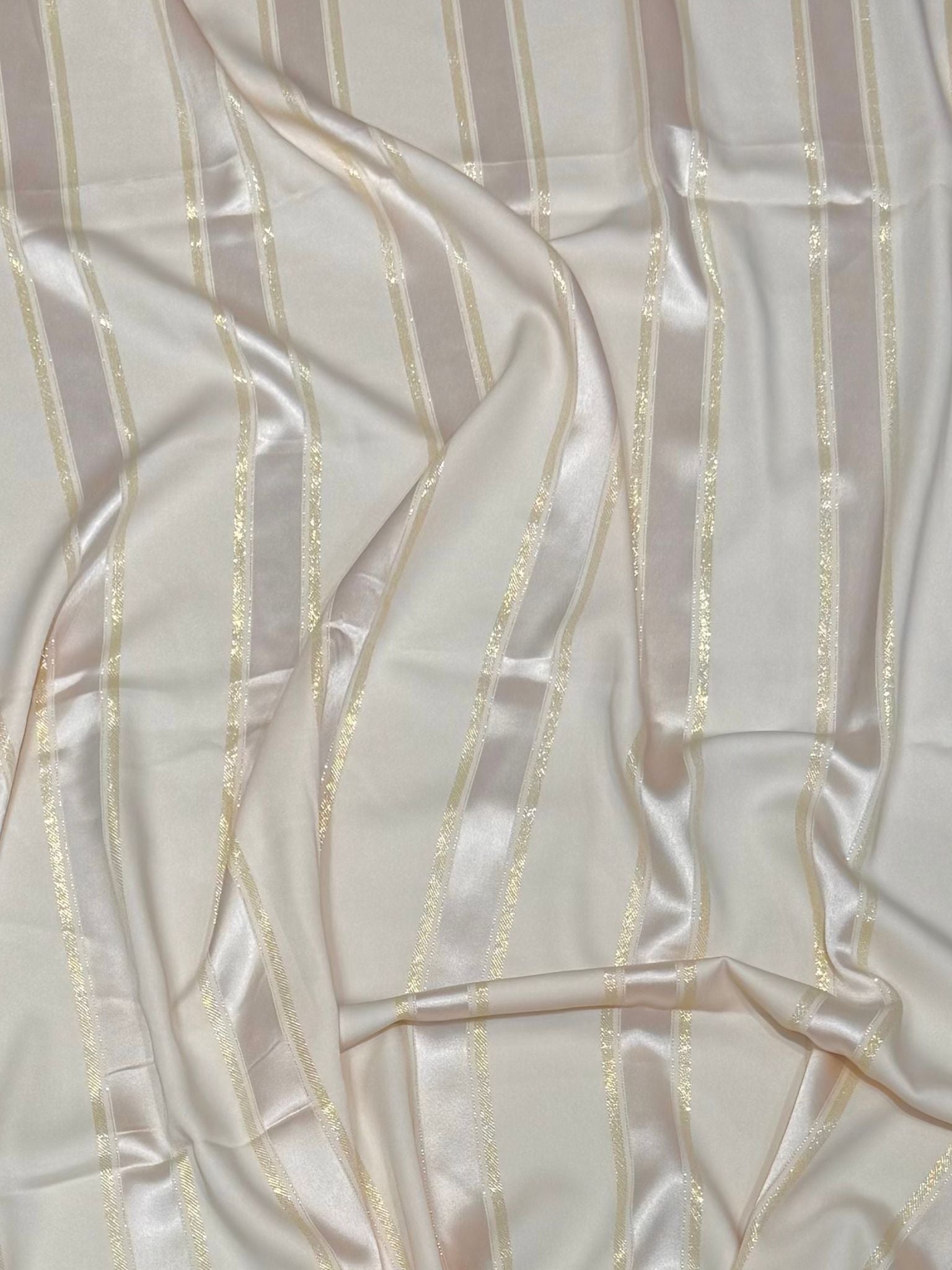 Tissu crepe jellaba métallisé