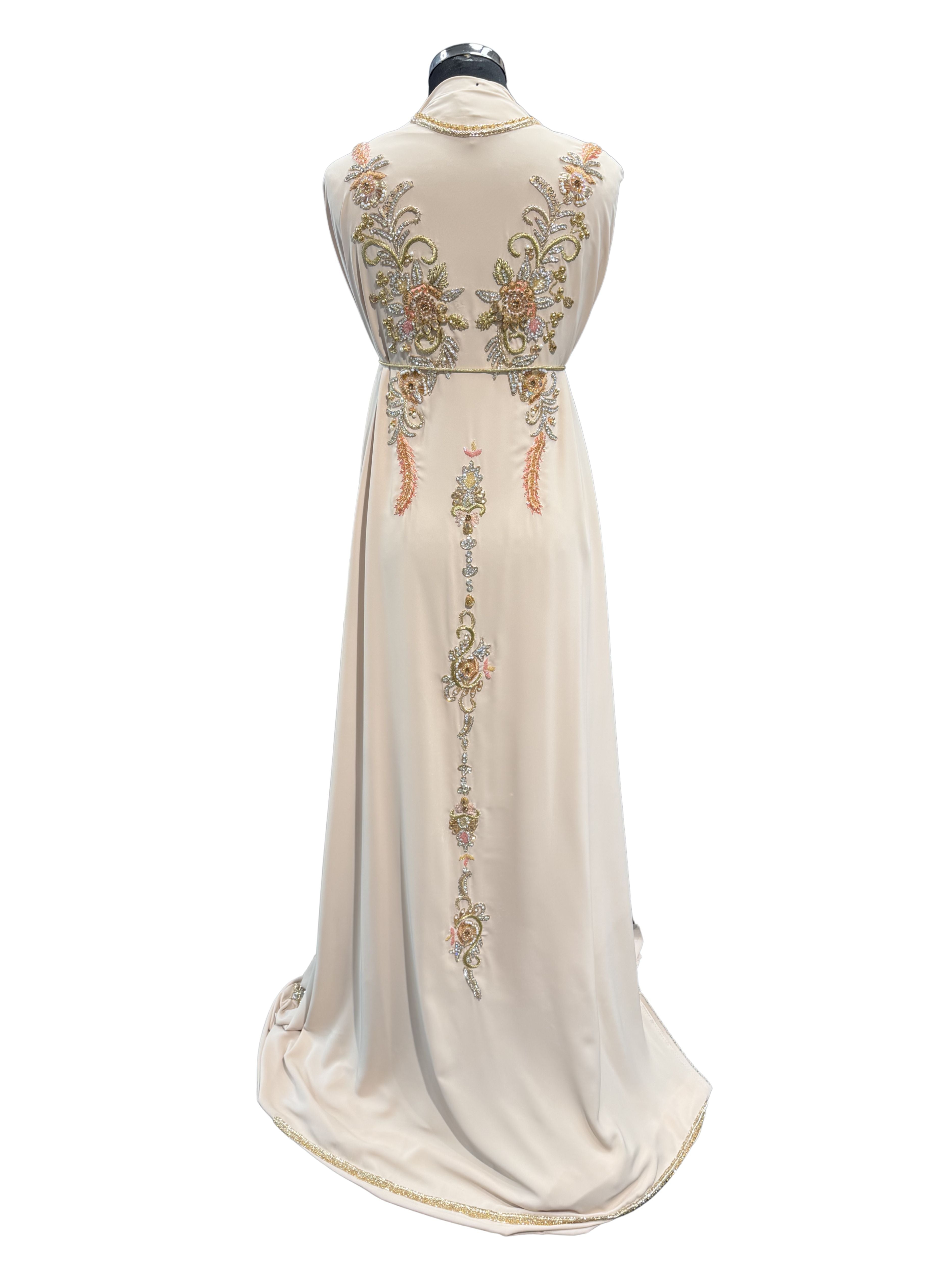 Caftan stof lichtzalm