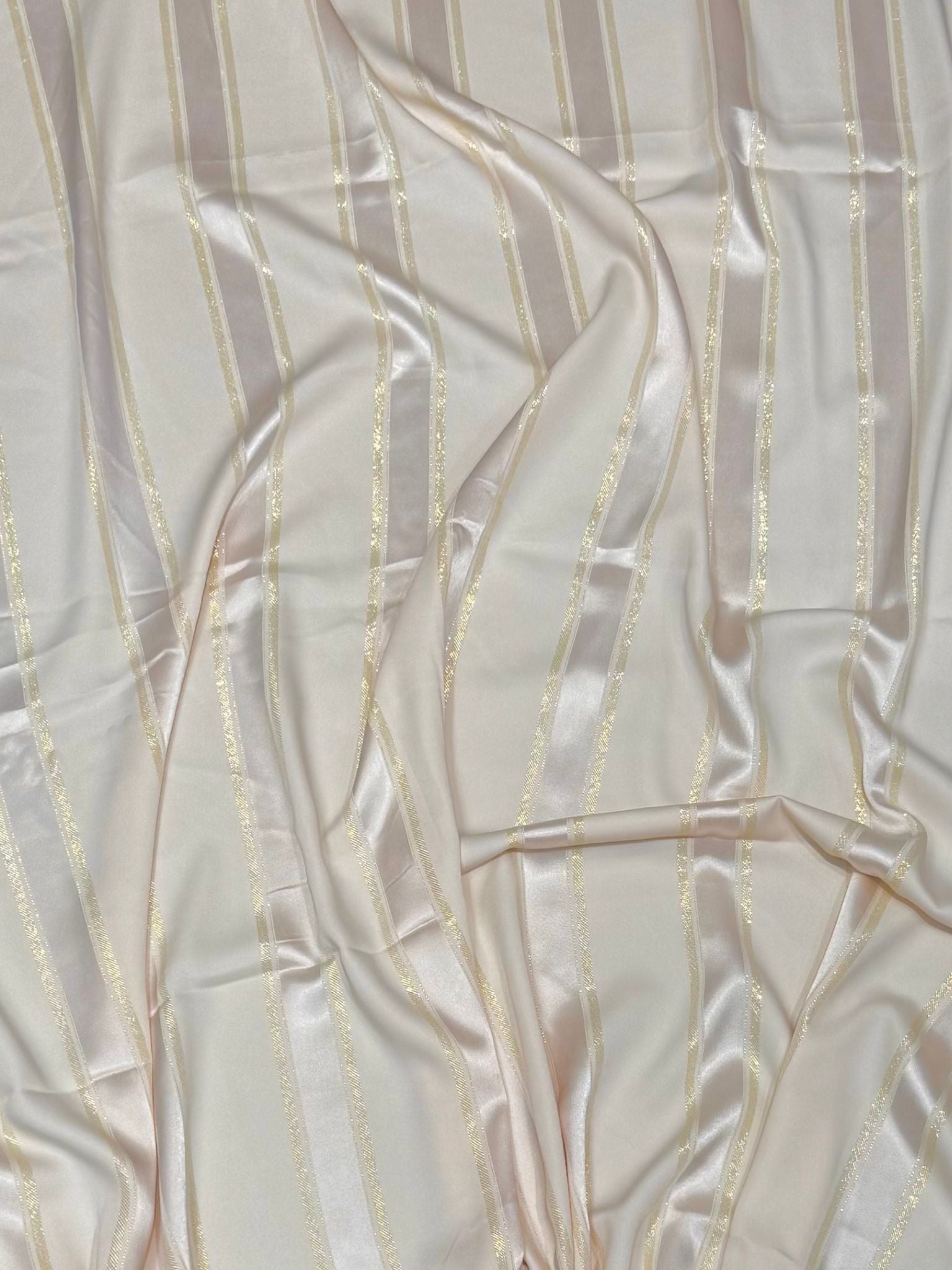 Tissu crepe jellaba métallisé