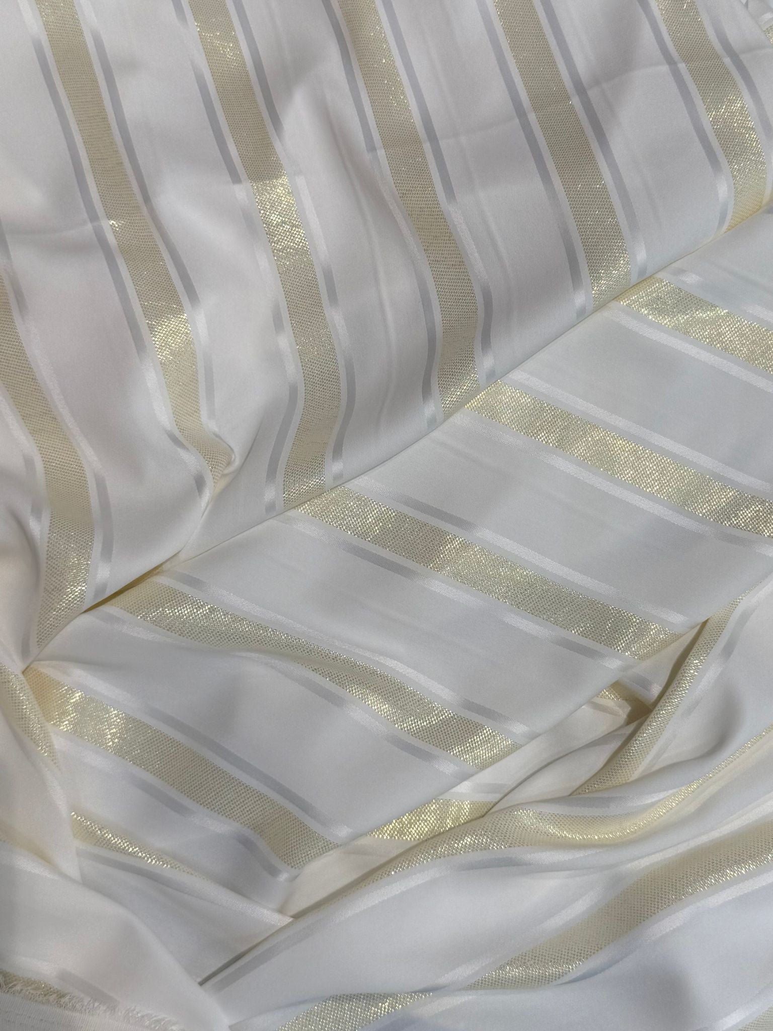 Tissu crepe jellaba métallisé