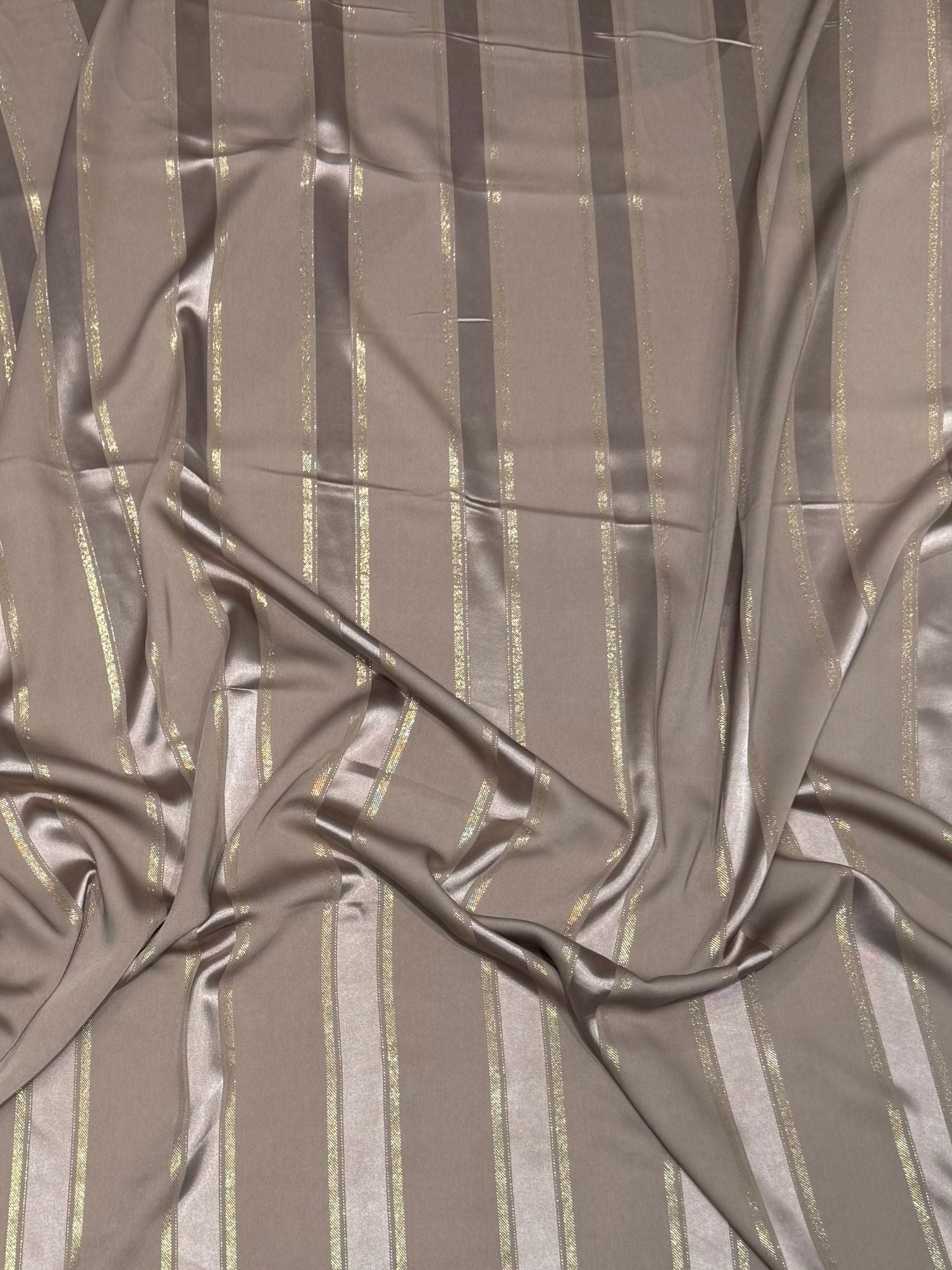 Tissu crepe jellaba métallisé