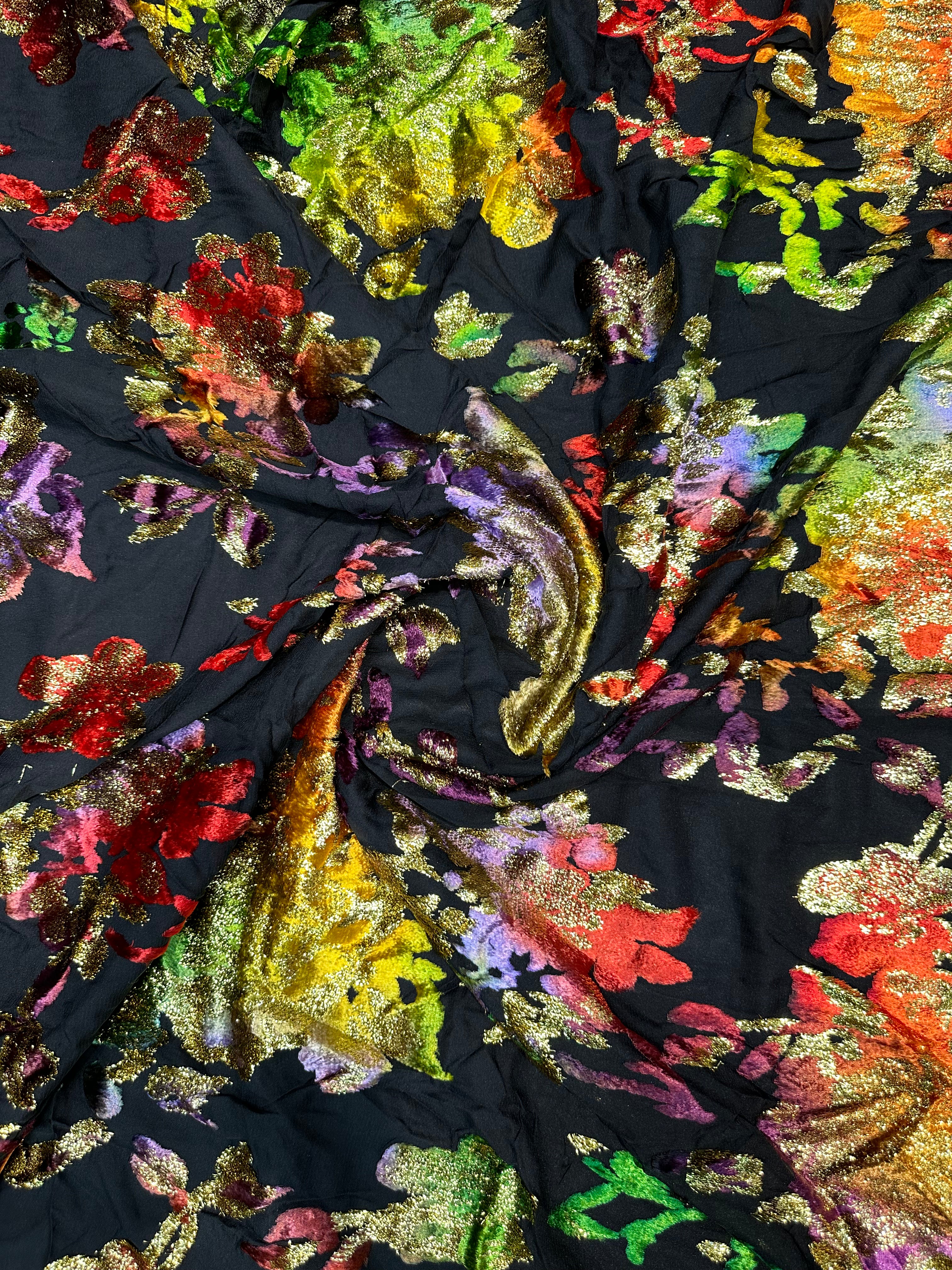 Silk velvet tlija fabric