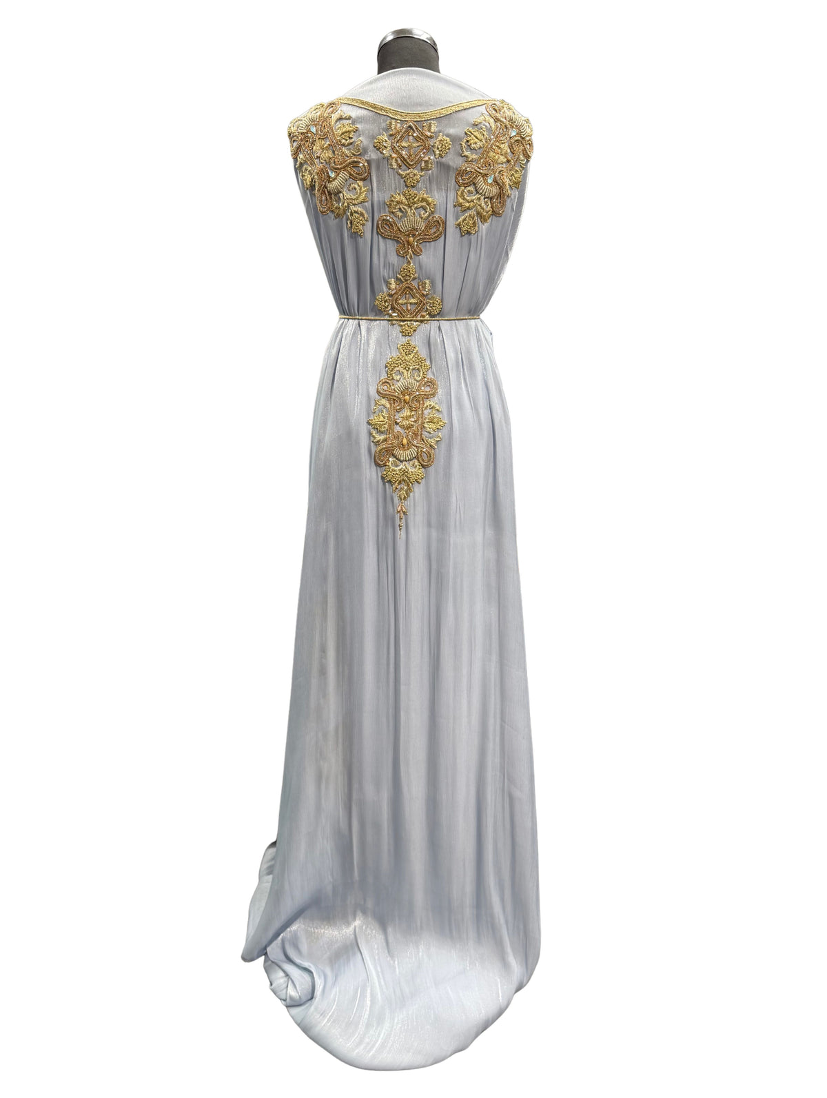 Caftan stof ijsblauw