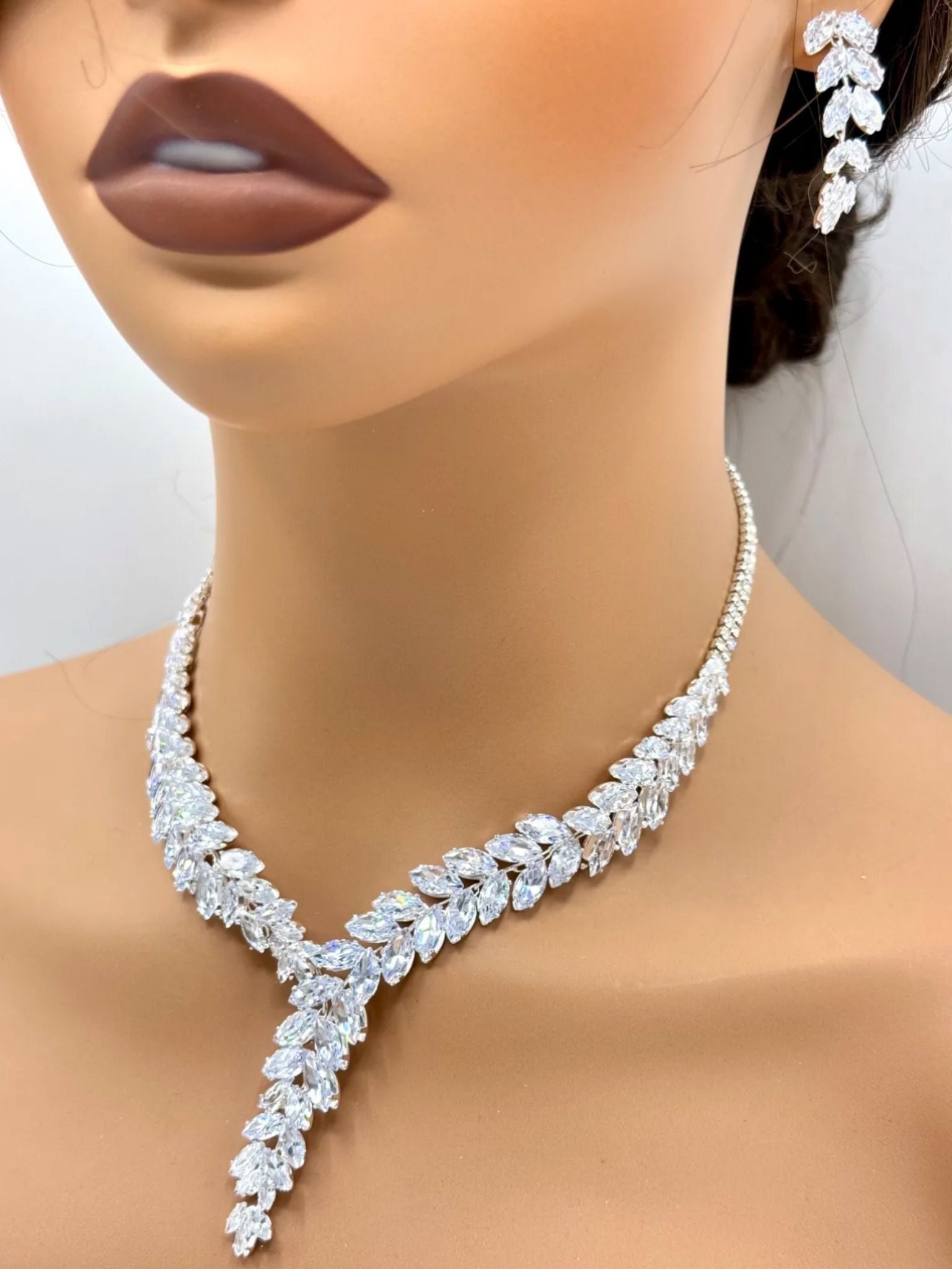 Necklace with earrings