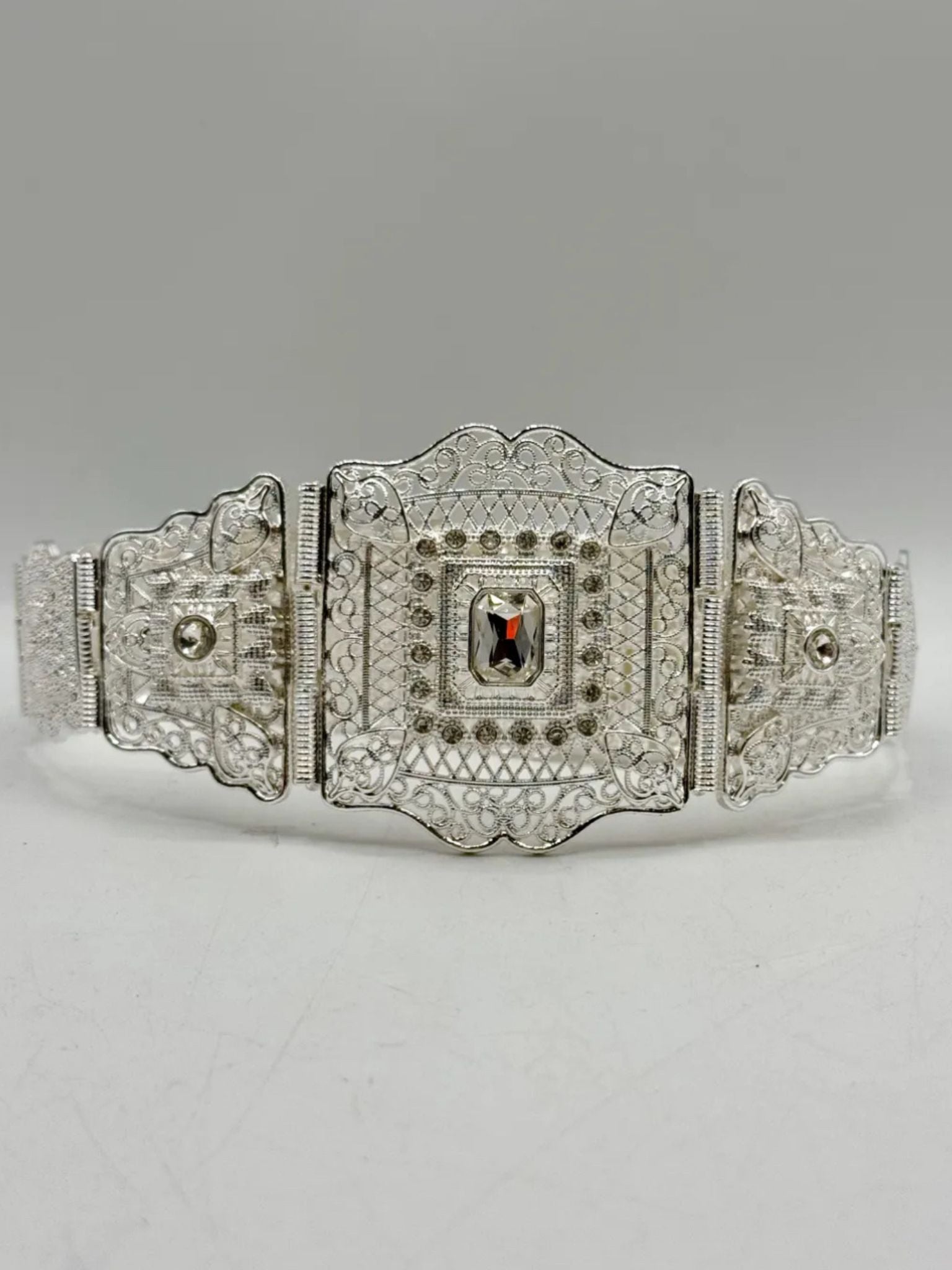 Cinturón plata