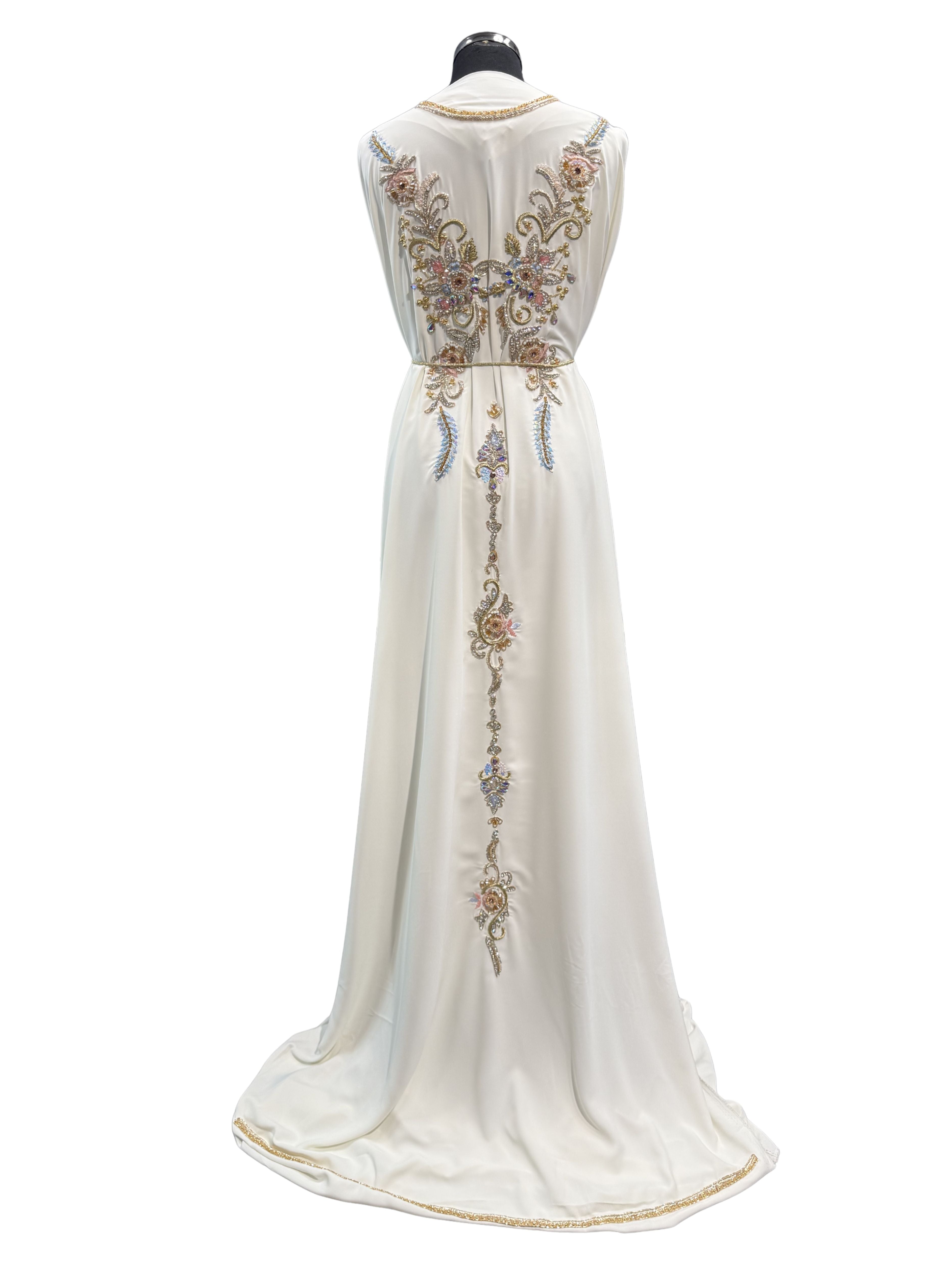 Kaftan-Stoff Creme