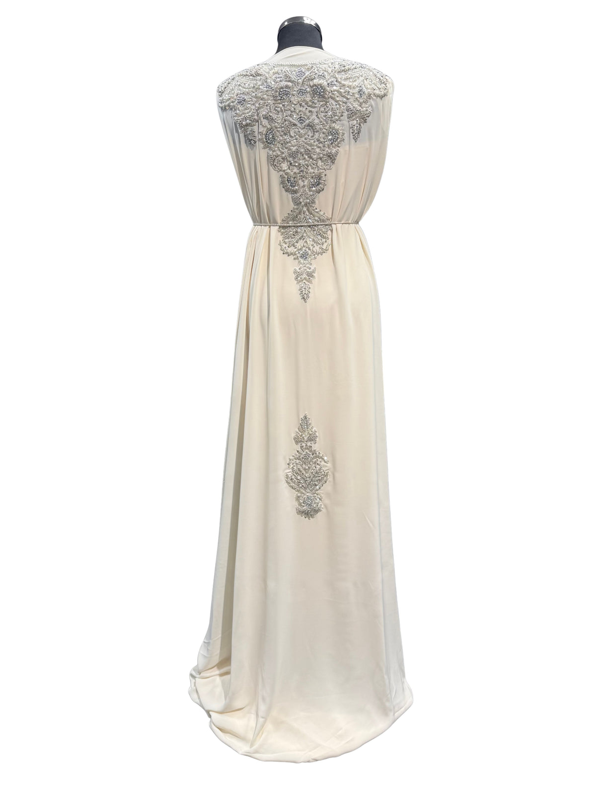 قماش القفطان كريمي